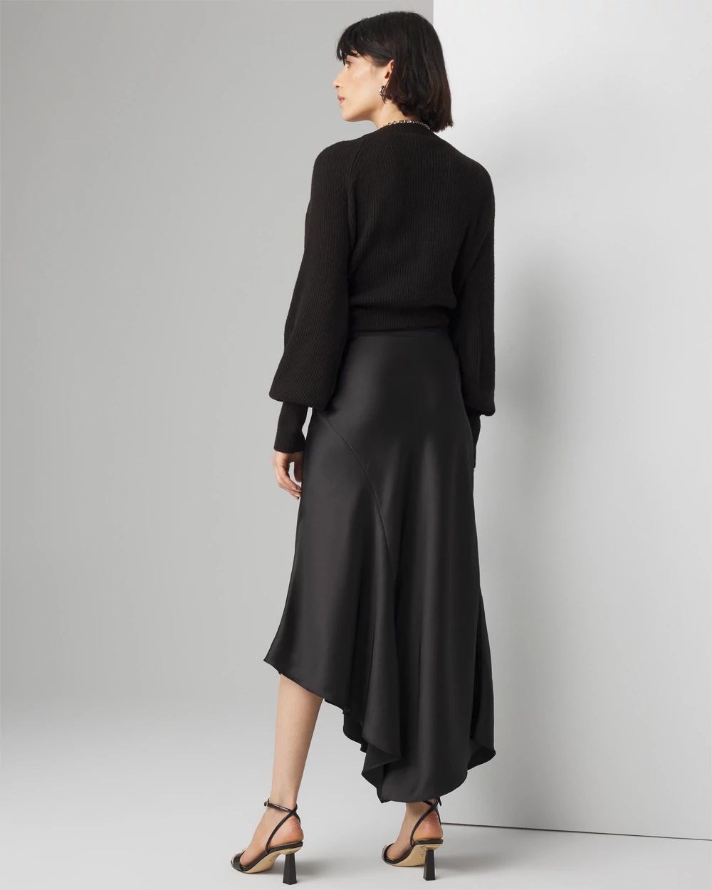 Herlipto＊satin volume midi skirt Herlipto＊satin volume midi skirt Clara Volume Skirt